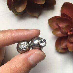 Vintage Silver Ball Boho Studs